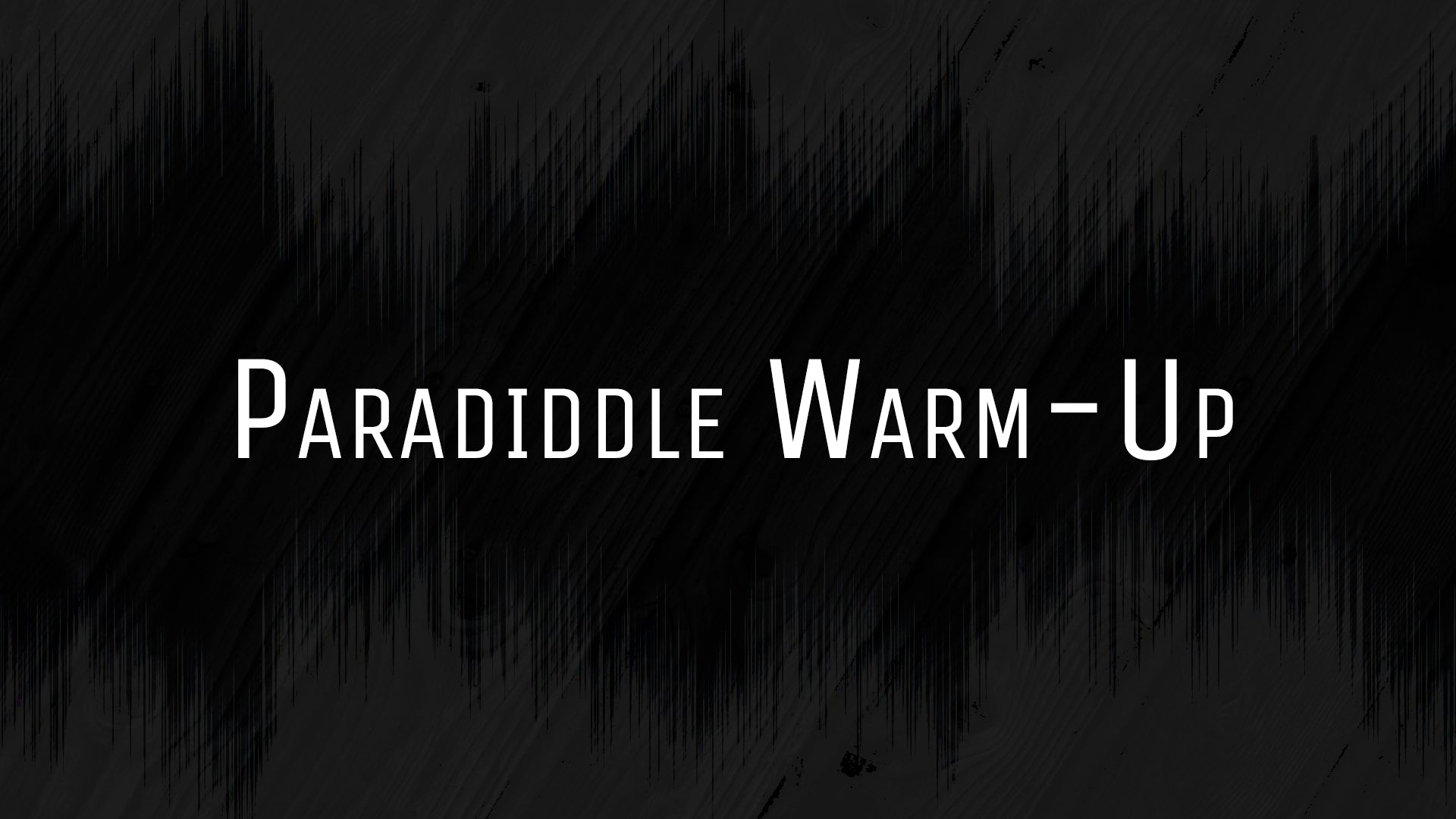 Drum Lesson - Paradiddle 16th Note Warm-Up